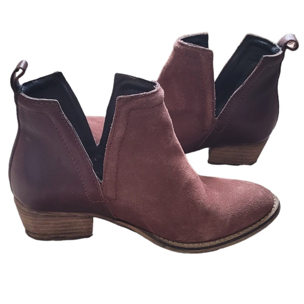 DIBA.True Brown Cut Out Leather Ankle Booties Women's Size 6 - Picture 7 of 14